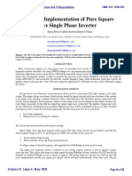 Design and Implementation of Pure Square Wave Single Phase Inverter