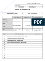 SOP On Cleanliness and Hygiene PDF