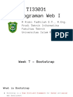 TI33031 Pemrograman Web I: M Rizki Fadhilah S.T., M.Eng. Prodi Teknik Informatika Fakultas Teknik Universitas Islam Riau