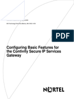 Configuring Basic Features For The Contivity Secure IP Services Gateway