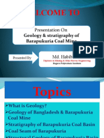 Presentation On Geology & Stratigraphy of Barapukuria Coal Mine