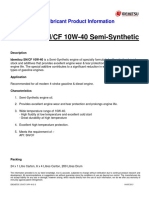 Idemitsu SN/CF 10W-40 Semi-Synthetic: Lubricant Product Information