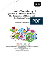 Chem 1 Lesson 1. Properties of Matter and Separaion Techniques PDF