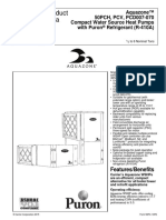 Product Data: Aquazone™ 50PCH, PCV, PCD007-070 Compact Water Source Heat Pumps With Puron Refrigerant (R-410A)