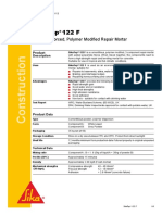 Sikatop 122 F: Fibre Reinforced, Polymer Modified Repair Mortar