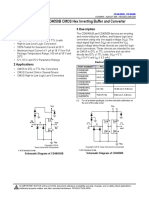 CD4049UB and CD4050B CMOS Hex Inverting Buffer and Converter