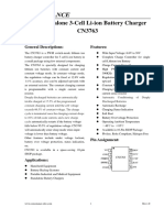 Consonance: 4A, Standalone 3-Cell Li-Ion Battery Charger CN3763