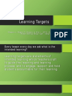 Learning Targets 11dzq01