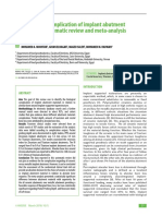 The Biological Complication of Implant Abutment Materials. A Systematic Review and Meta-Analysis