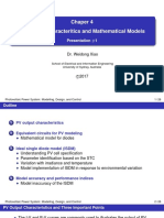 Chaper 4 PV Output Characteritics and Mathematical Models: Presentation #1