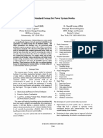 A Standard Format For Power System Studies: Peter E. Sutherland (SM) R. Gerald Irvine (SM)