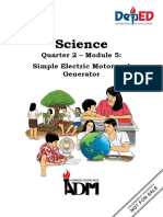 Science: Quarter 2 - Module 5: Simple Electric Motor and Generator