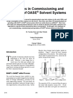 Challenges in Commissioning and Operation of OASE Solvent Systems