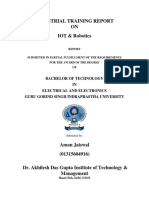 Industrial Training Report ON IOT & Robotics