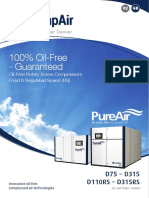 100% Oil-Free - Guaranteed: D75 - D315 D110RS - D315RS