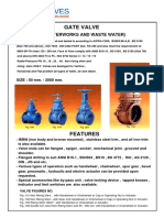 Gate Valve: (Waterworks and Waste Water)