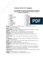 Assignment 2 MR Know-All by W.S. Maugham: Something Unpleasant Happens