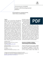 The Assessment of ADHD in Persons With Developmental Disabilities