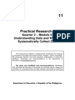 Practical Research 1: Quarter 2 - Module 5: Understanding Data and Ways To Systematically Collect Data