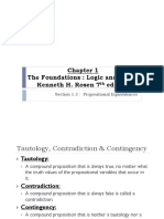 The Foundations: Logic and Proofs Kenneth H. Rosen 7 Edition