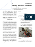 Design of Electronic Speed Controller of Brushless DC Motor: Abstract-This Paper Discusses The Construction and