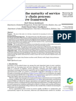 Measuring The Maturity of Service Supply Chain Process: A New Framework