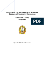 Department of Mathematical Sciences Bodoland University, Kokrajhar (CBCS Syllabus) 2019-2020