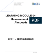 Learning Module 04: Measurement of Airspeeds: AE 311 - Aerodynamics I