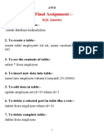 SQL Query (5th Semester)