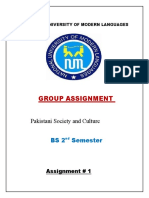 Group Assignment: Pakistani Society and Culture