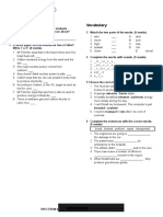 Unit 3 Test: Listening Vocabulary