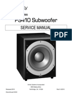 PS410 Subwoofer: Service Manual