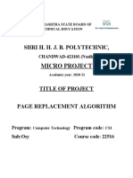 Micro Project: Shri H. H. J. B. Polytechnic