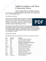 50 Greek and Latin Root Words