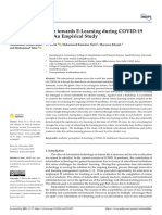 Students' Perception Towards E-Learning During COVID-19 Pandemic in India: An Empirical Study