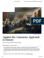 Against The Consensus Approach To History - The New Republic