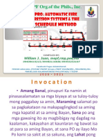 Firepro-Pipe Schedule Method