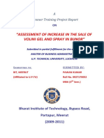 Assessment of Increase in The Sale of Volini Gel and Spray in Lucknow