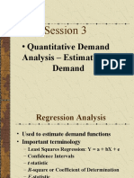 Session 3: - Quantitative Demand