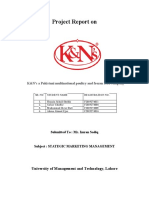 Project Report On: K&N's A Pakistani Multinational Poultry and Frozen Food Company