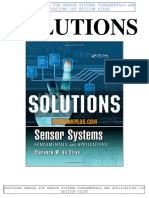 Solutions: Solutions Manual For Sensor Systems Fundamentals and Applications 1St Edition Silva