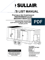 Sullair 900 1150 Parts Manual