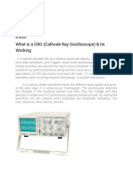 What Is A CRO (Cathode Ray Oscilloscope) & Its Working