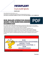 Boe (Boiler Operation Engineer) Short Type Question Answer-3 For Examination - Askpowerplant