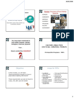 HAZARD ANALYSIS CRITICAL CONTROL POINT (HACCP) Version 5