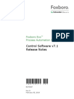 Control Software v7.1 Release Notes: Foxboro Evo Process Automation System