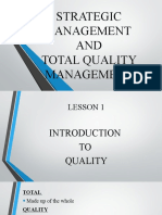 LESSON 1 STRATEGIC MGT and TQM