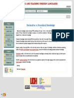 Declarative Vs Procedural Knowledge