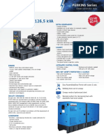 PERKINS 112-126,5 kVA: 50 HZ 60 HZ