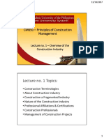 CM 650 Principles of Construction Management-1